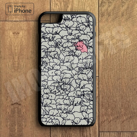 Little Cute Pink Elephant  Plastic Case iPhone 6S 6 Plus 5 5S SE 5C 4 4S Case Ipod Touch 6 5 4 Case iPhone X 8 8 Plus