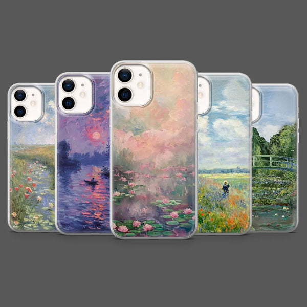 Cloude Monet Phone Case Art Painting Cover for iPhone 16 Pro Max