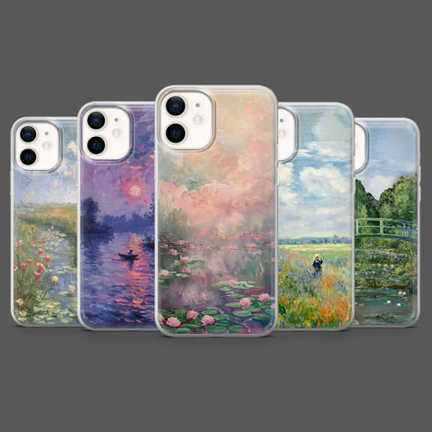 Cloude Monet Phone Case Art Painting Cover for iPhone 16 Pro Max