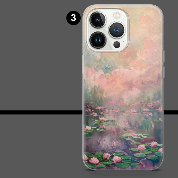 Cloude Monet Phone Case Art Painting Cover for iPhone 16 Pro Max