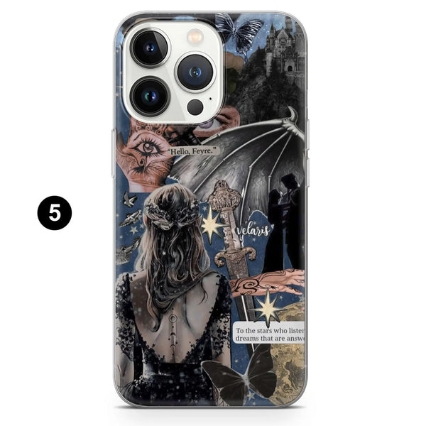 Acotar Phone Case Shadows Cute Roses Cover for iPhone 16 Pro Max