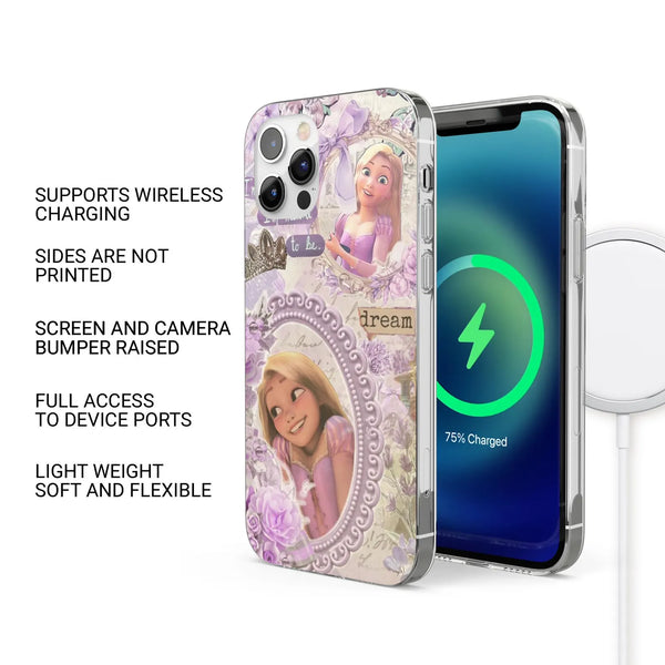 Tangled Phone Case Whimsical Rapunzel Cover for iPhone 16 Pro Max
