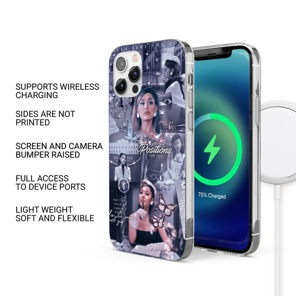 Ariana Grande Phone Case Music Singer Cover for iPhone 16 Pro Max