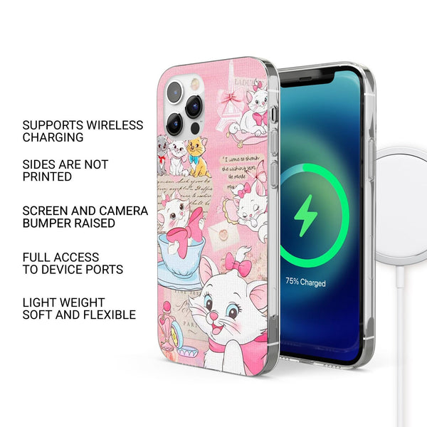 Figaro Phone Case Cute Cat Minnie Cover for iPhone 16 Pro Max