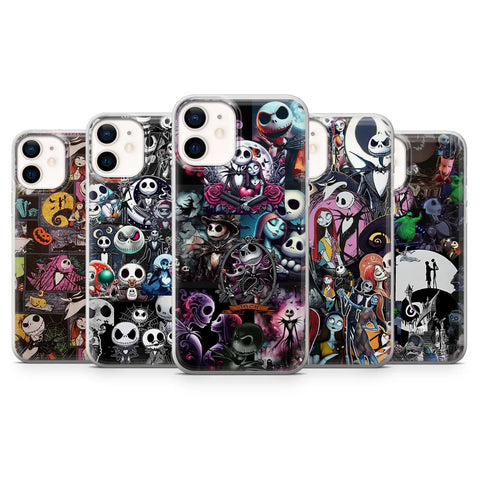 Skellington Phone Case Gothic Holiday Cover for iPhone 16 Pro Max