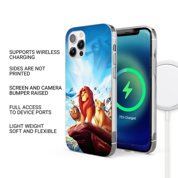 Lion King Phone Case Animal Kingdom Cover for iPhone 16 Pro Max