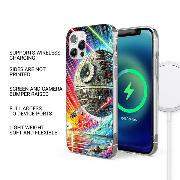 Star Wars Phone Case Lightsaber Galactic Cover for iPhone 16 Pro Max