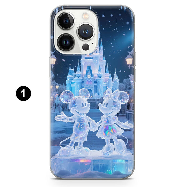 Mickey Mouse Phone Case Christmas Winter Cover for iPhone 16 Pro Max