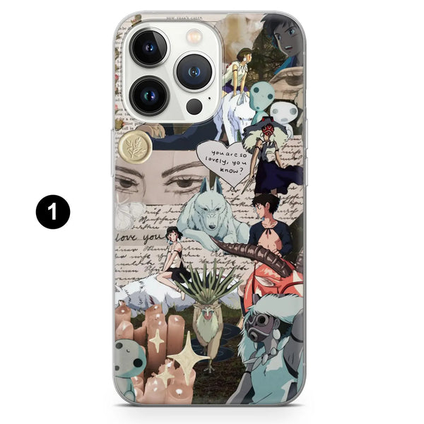 Princess Mononoke Phone Case Aesthetic Forest Cover for iPhone 16 Pro Max