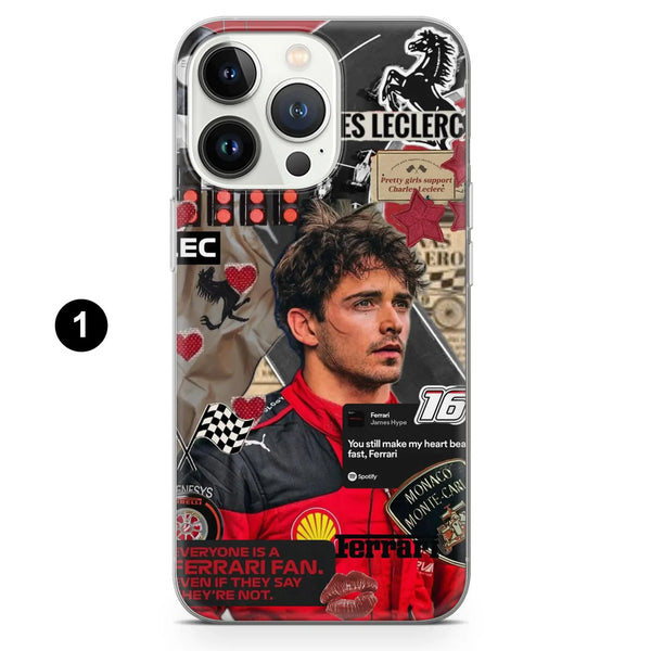 Formula 1 Phone Case Charles Leclerc Racing Cover for iPhone 16 Pro Max