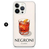 Negroni Phone Case Cocktail Aesthetic Cover for iPhone 16Pro Max