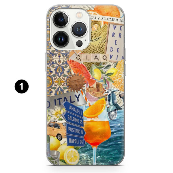 Aperol Spritz Phone Case Summer Vibes Aesthetic Cover for iPhone 16 Pro Max