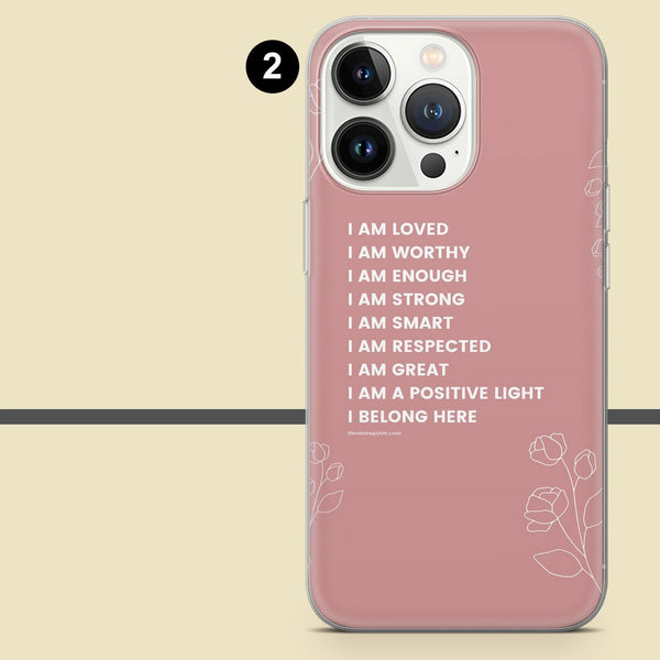 Self Care Phone Case Affirmation Quotes Cover for iPhone 16 Pro Max