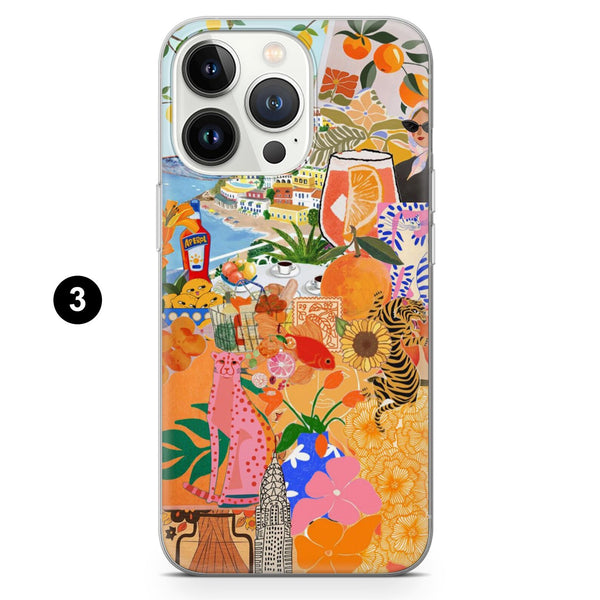 Aperol Spritz Phone Case Summer Vibes Aesthetic Cover for iPhone 16 Pro Max