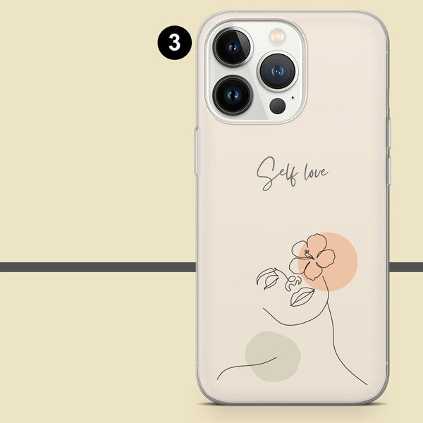 Self Care Phone Case Affirmation Quotes Cover for iPhone 16 Pro Max