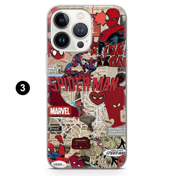 Spider Man Phone Case Peter Parker Marvel Cover for iPhone 16 Pro Max
