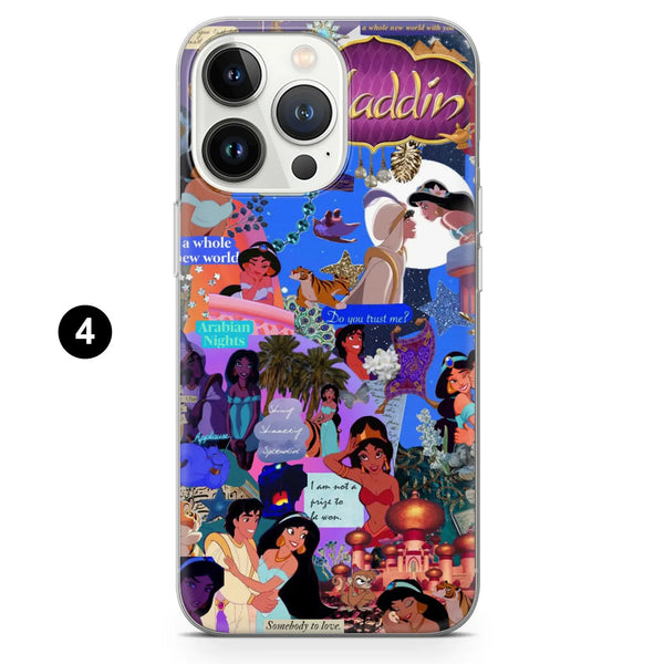 Disney Magic Phone Case Aladdin Jasmine Cover for iPhone 16 Pro Max