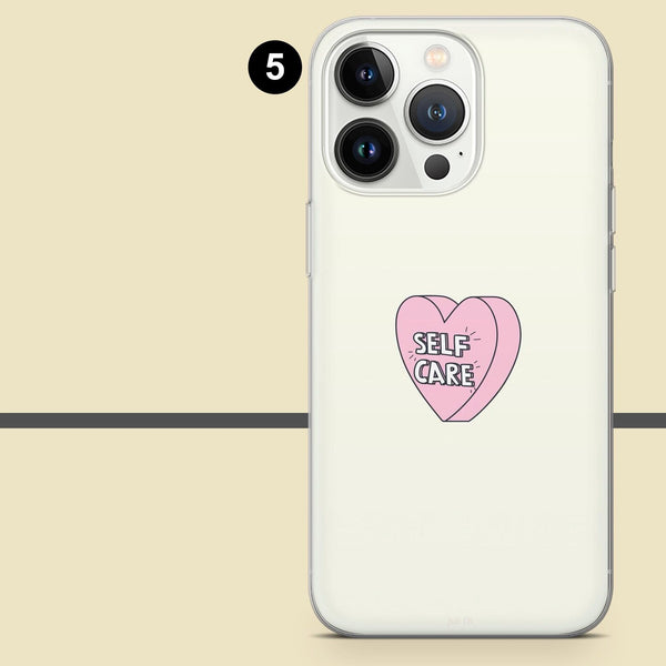 Self Care Phone Case Affirmation Quotes Cover for iPhone 16 Pro Max