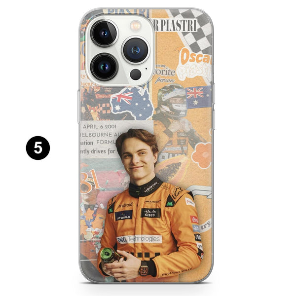 Oscar Piastri Phone Case Formula 1 Motosport Cover for iPhone 16 Pro Max