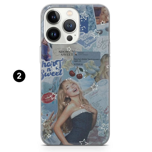 Sabrina Carpenter Phone Case Confident Pop Star Cover for iPhone 16 Pro Max