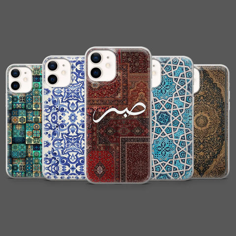 Arab Tile Phone Case Islamic Muslim Cover for iPhone 16 Pro Max