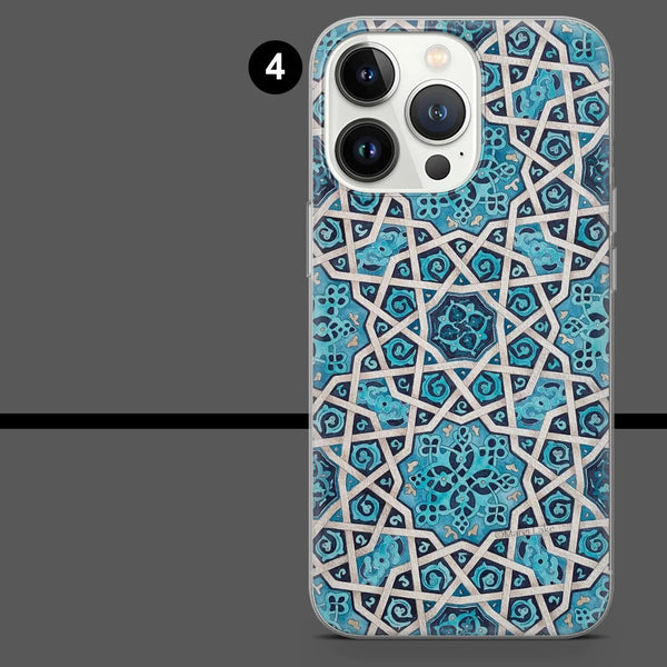 Arab Tile Phone Case Islamic Muslim Cover for iPhone 16 Pro Max