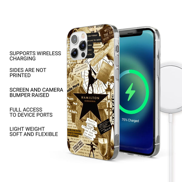 Hamilton Musical Phone Case Broadway Star Cover for iPhone 16 Pro Max
