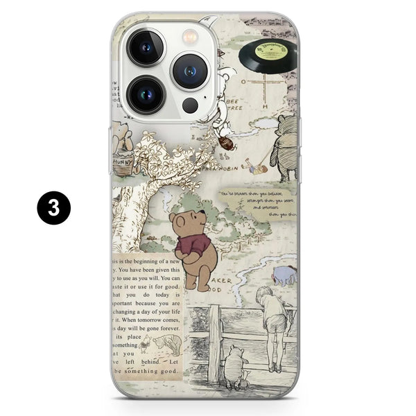 Winnie The Pooh Phone Case Woods Bear Cover for iPhone 16 Pro Max