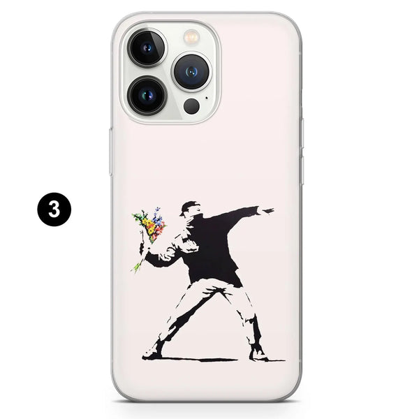 Street Art Phone Case Banksy Graffiti Cover for iPhone 16 Pro Max