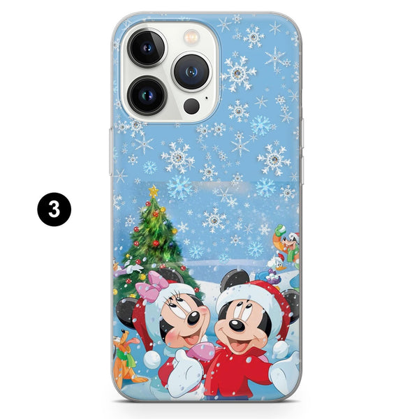 Mickey Mouse Phone Case Christmas Winter Cover for iPhone 16 Pro Max