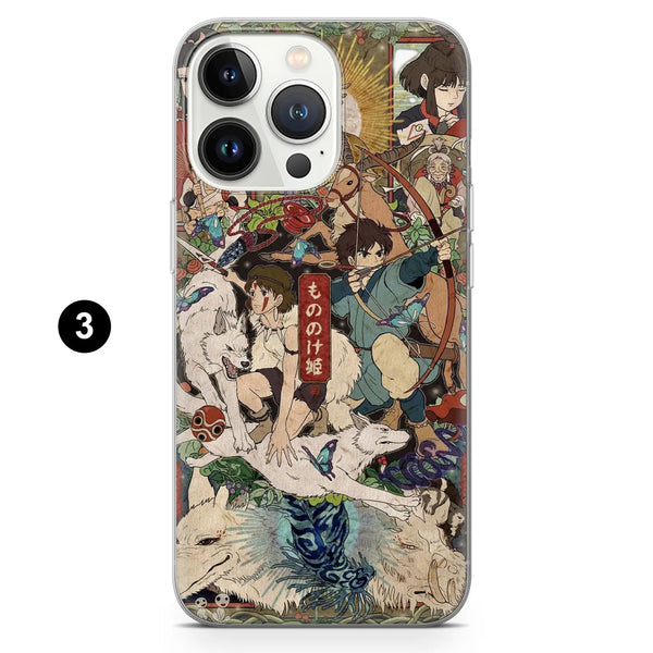 Princess Mononoke Phone Case Aesthetic Forest Cover for iPhone 16 Pro Max