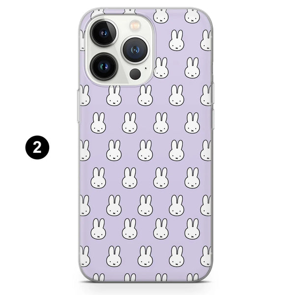 Cute Bunny Phone Case Miffy Aesthetic Cover for iPhone 16 Pro Max