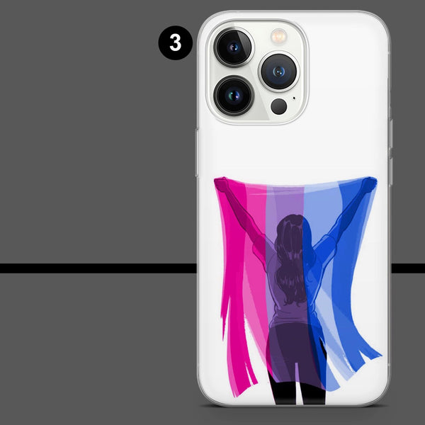 Bi Phone Case Bisexual LGBTQ Pride Cover for iPhone 16 Pro Max