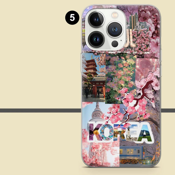 Korean Phone Case Seoul Aesthetic Cover for iPhone 16 Pro Max