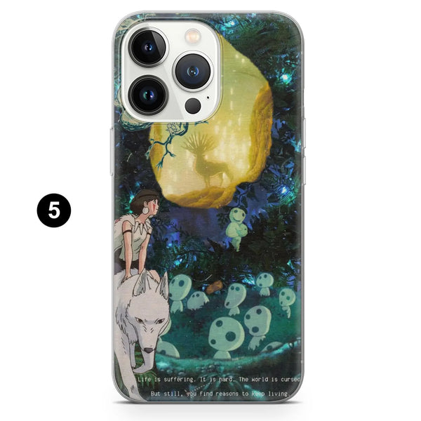 Mononoke Phone Case Princess Forest Cover for iPhone 16 Pro Max