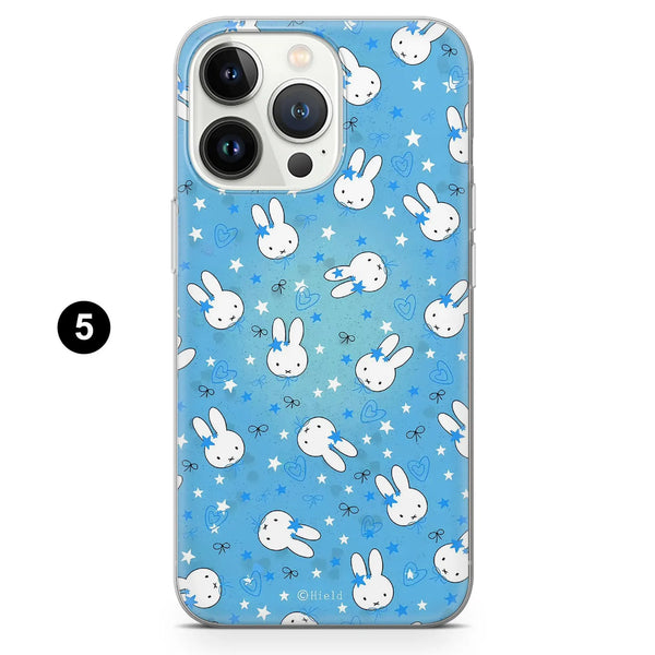 Cute Bunny Phone Case Miffy Aesthetic Cover for iPhone 16 Pro Max