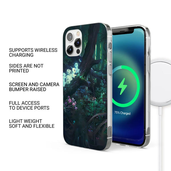 Mononoke Phone Case Princess Forest Cover for iPhone 16 Pro Max