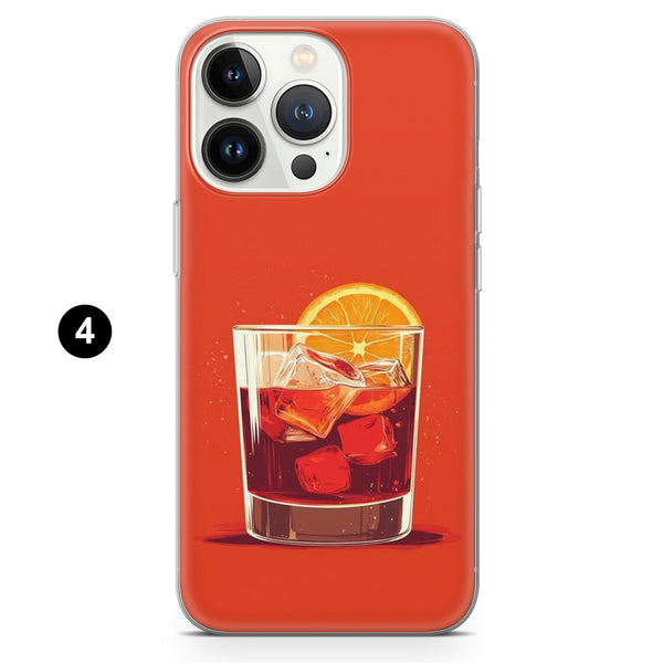 Negroni Phone Case Cocktail Aesthetic Cover for iPhone 16Pro Max