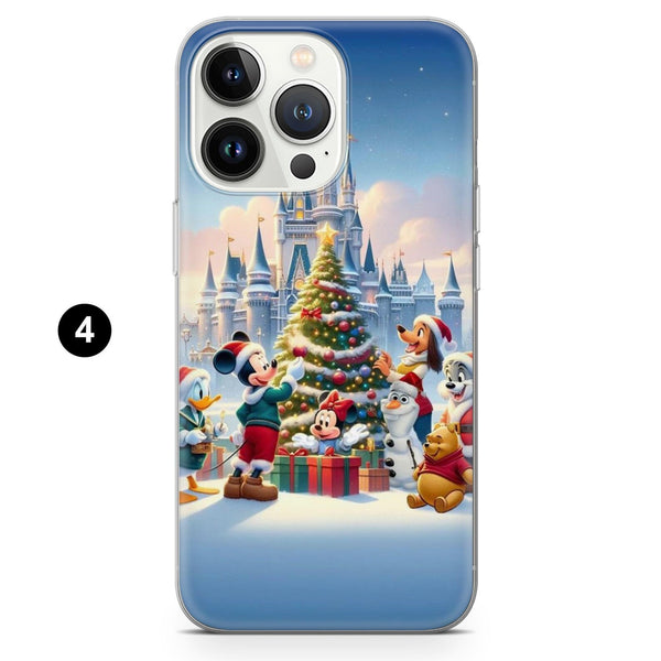 Mickey Mouse Phone Case Christmas Winter Cover for iPhone 16 Pro Max