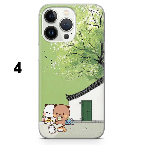 Bubu And Dudu Phone Case Cute Bears Chubby Cover for iPhone 16Pro Max