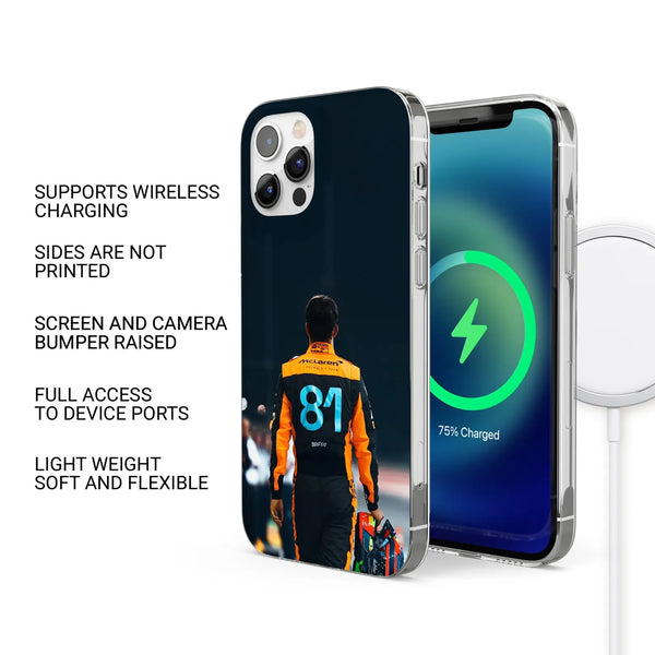 Formula 1 Phone Case Oscar Piastri Racecar Cover for iPhone 16 Pro Max