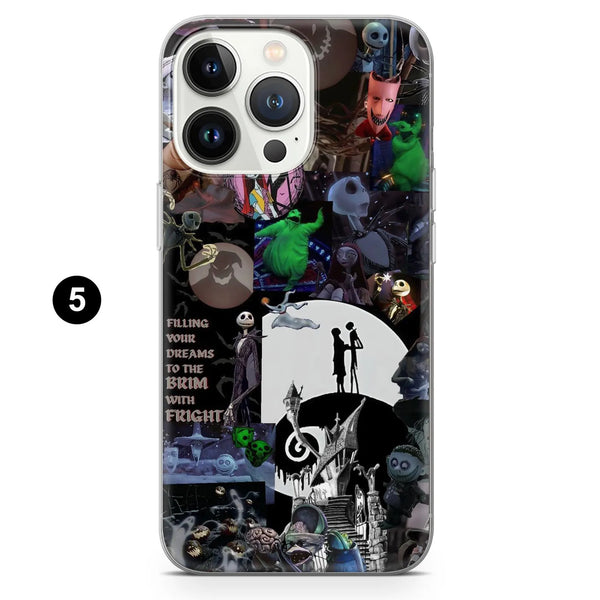 Skellington Phone Case Gothic Holiday Cover for iPhone 16 Pro Max