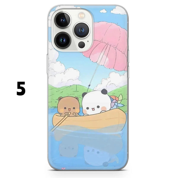 Bubu And Dudu Phone Case Cute Bears Chubby Cover for iPhone 16Pro Max