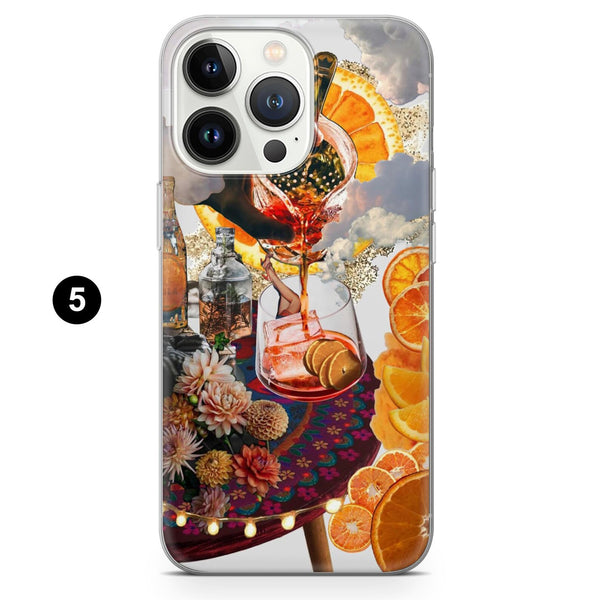 Negroni Phone Case Cocktail Aesthetic Cover for iPhone 16Pro Max