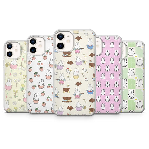 Miffy Phone Case Cute Bunny Minimalistic Cover for iPhone 16 Pro Max
