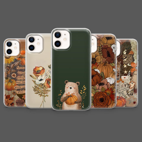 Autumn Fall Phone Case Leaves Pumpkin Trendy Cover for iPhone 16 Pro Max