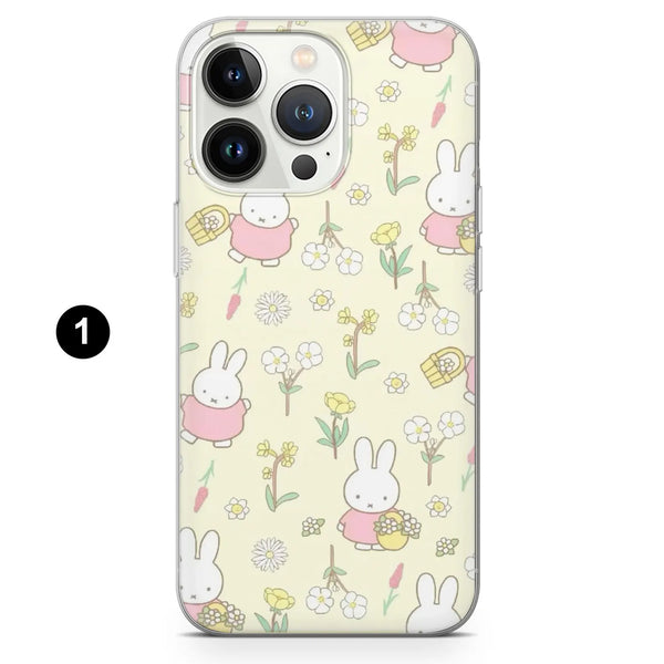 Miffy Phone Case Cute Bunny Minimalistic Cover for iPhone 16 Pro Max