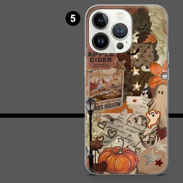 Autumn Fall Phone Case Leaves Pumpkin Trendy Cover for iPhone 16 Pro Max