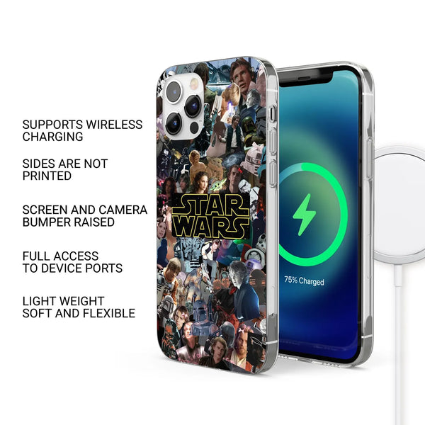 Star Wars Phone Case Movie Poster Space Cover for iPhone 16 Pro Max