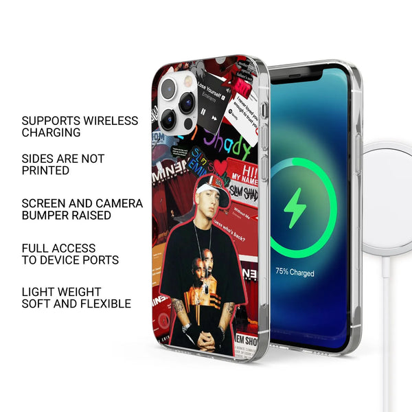 Marshall Mathers Phone Case Eminem Rapper Cover for iPhone 16 Pro Max